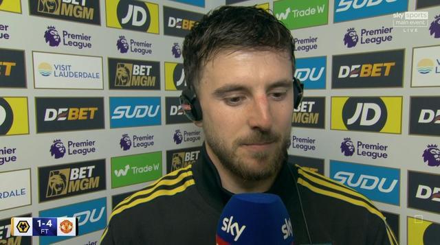 芒特：我們對下半場表現(xiàn)感到滿意；和B費一起踢球是一種享受