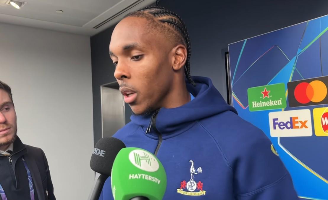 特爾：很高興完成在熱刺的歐冠首秀；孫興慜就像我的大哥一樣